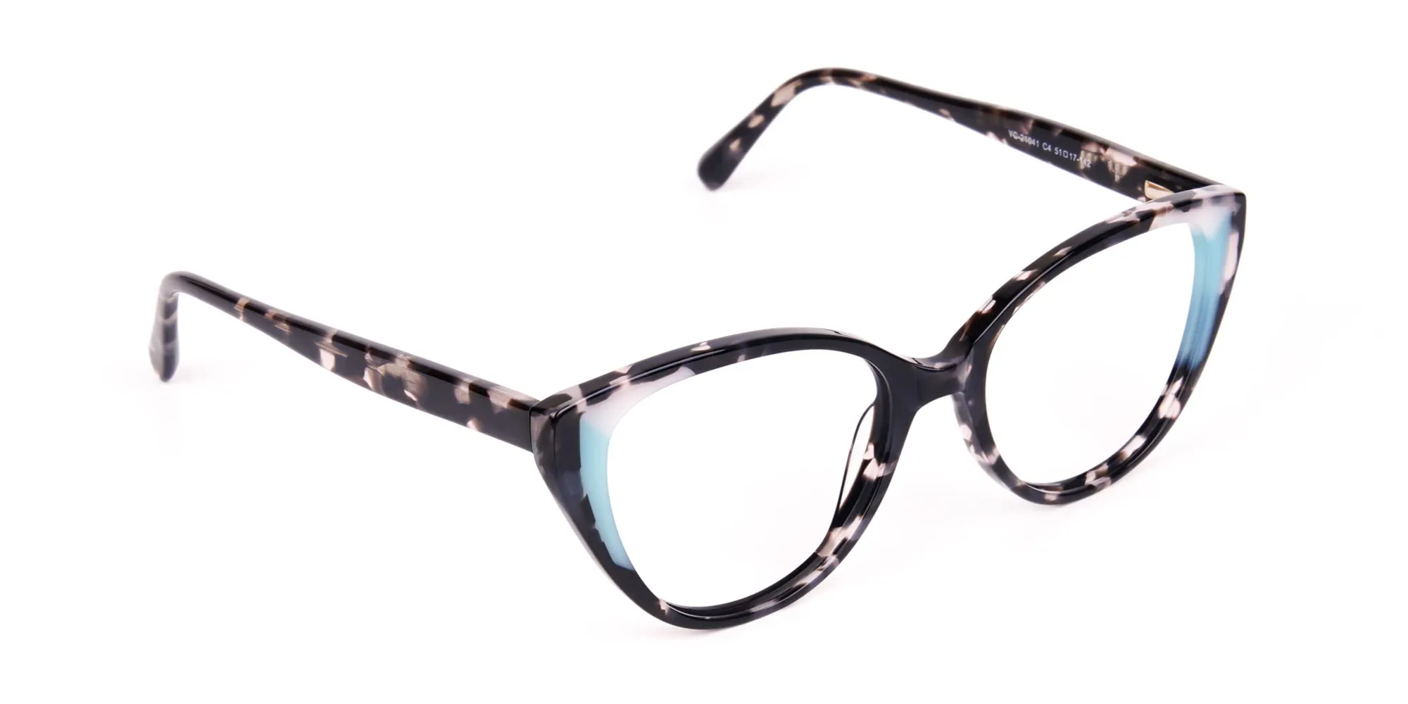 Marble and Tortoise Cat Eye Glasses-2