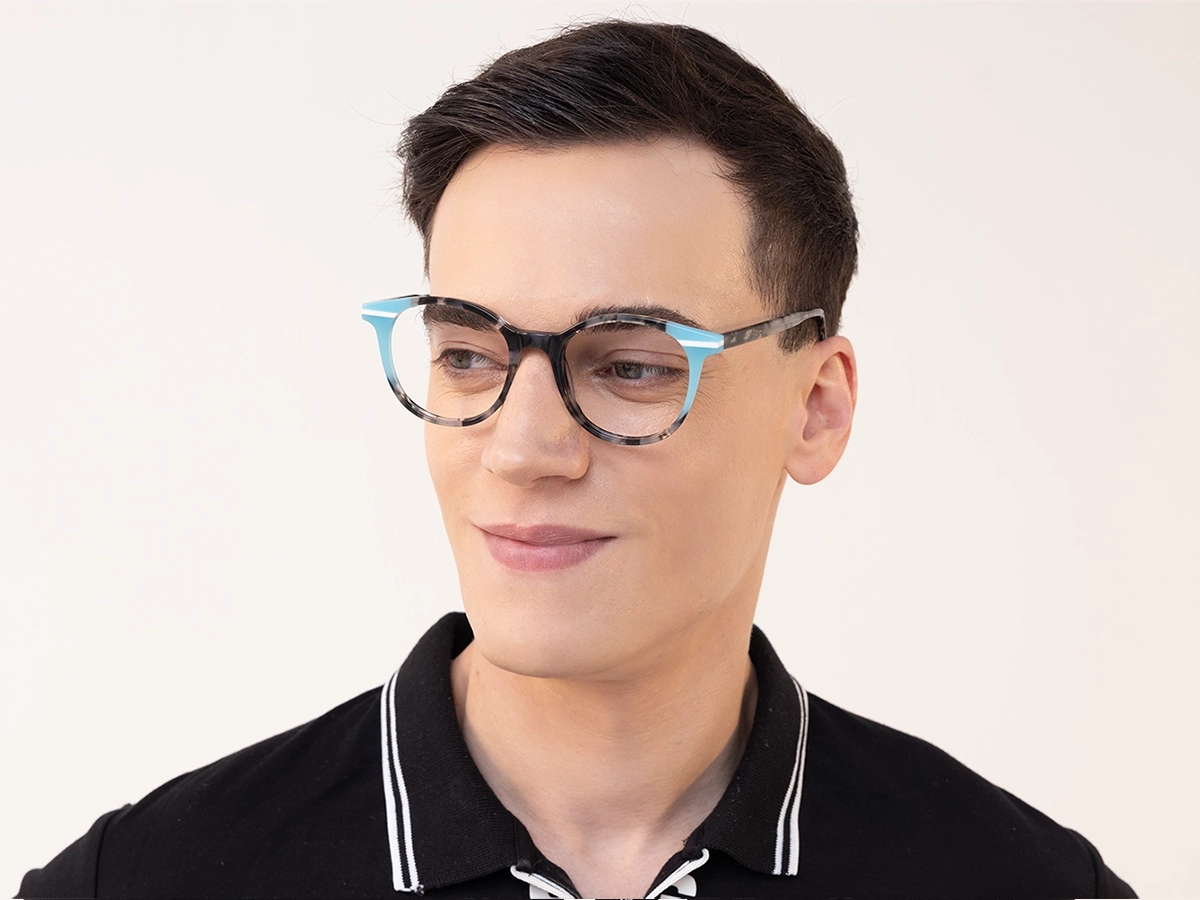 Ice Blue Glasses 1