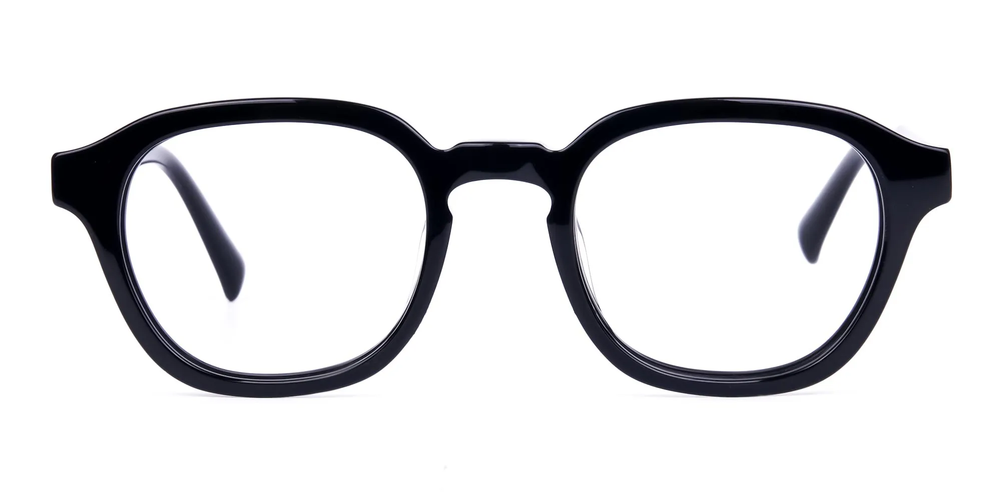 Trendy Black Geometric Glasses-2