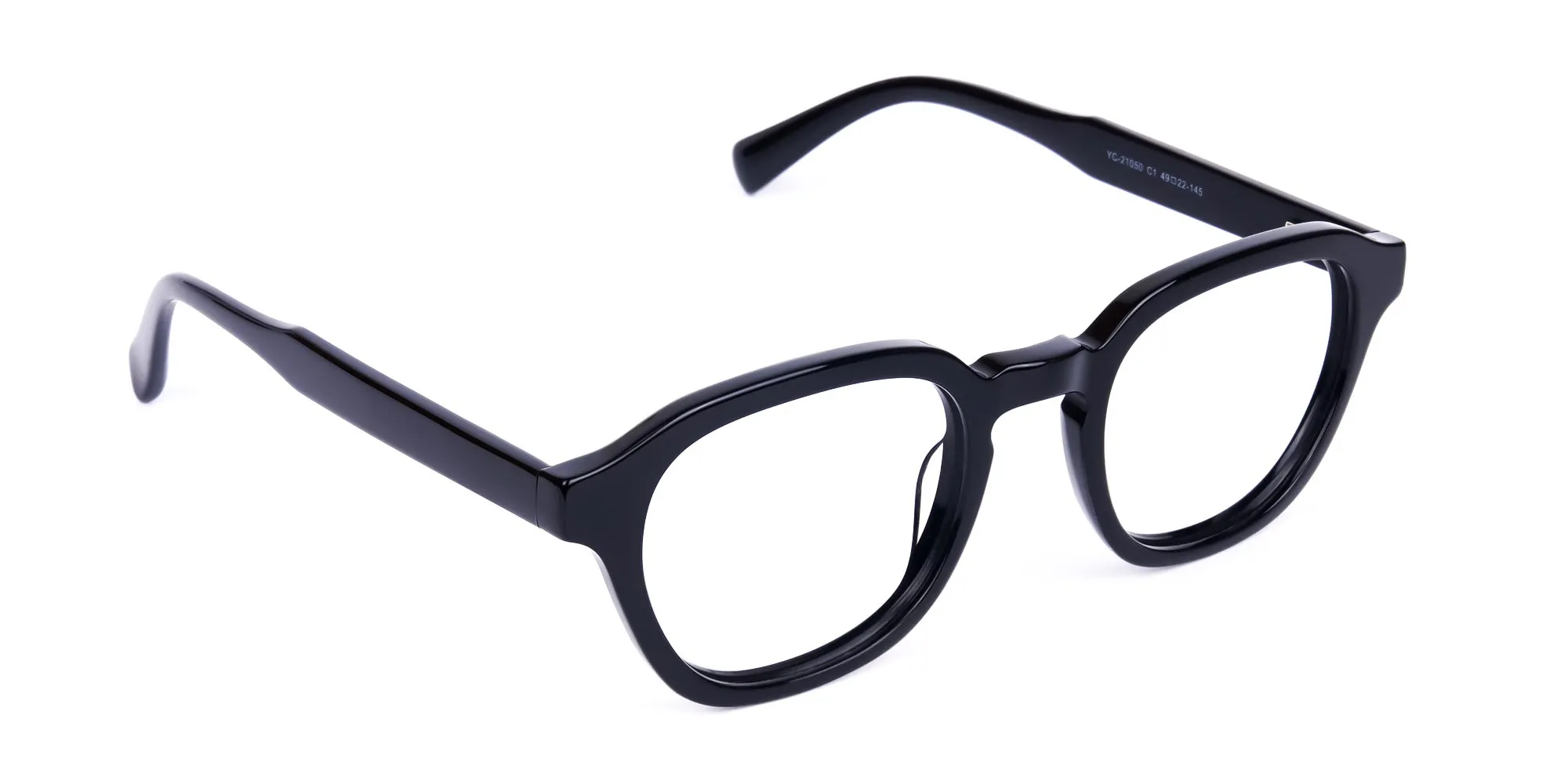 Trendy Black Geometric Glasses-2