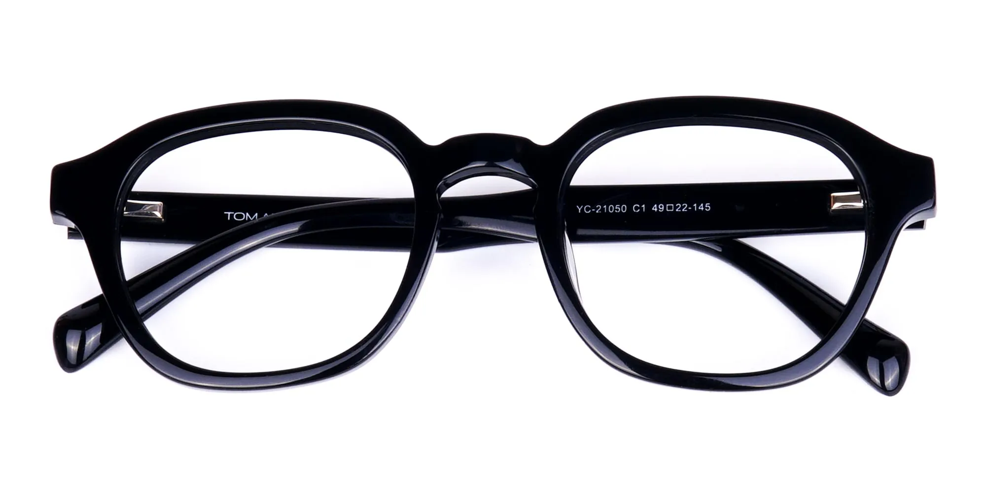 Trendy Black Geometric Glasses-2