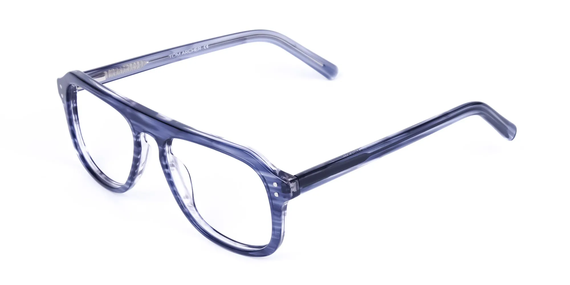 Ocean Blue Pilot Glasses Frame -1