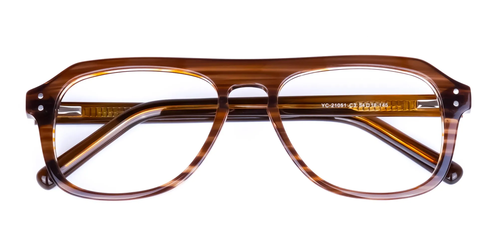Hazelnut Brown Pilot Glasses Frame-1