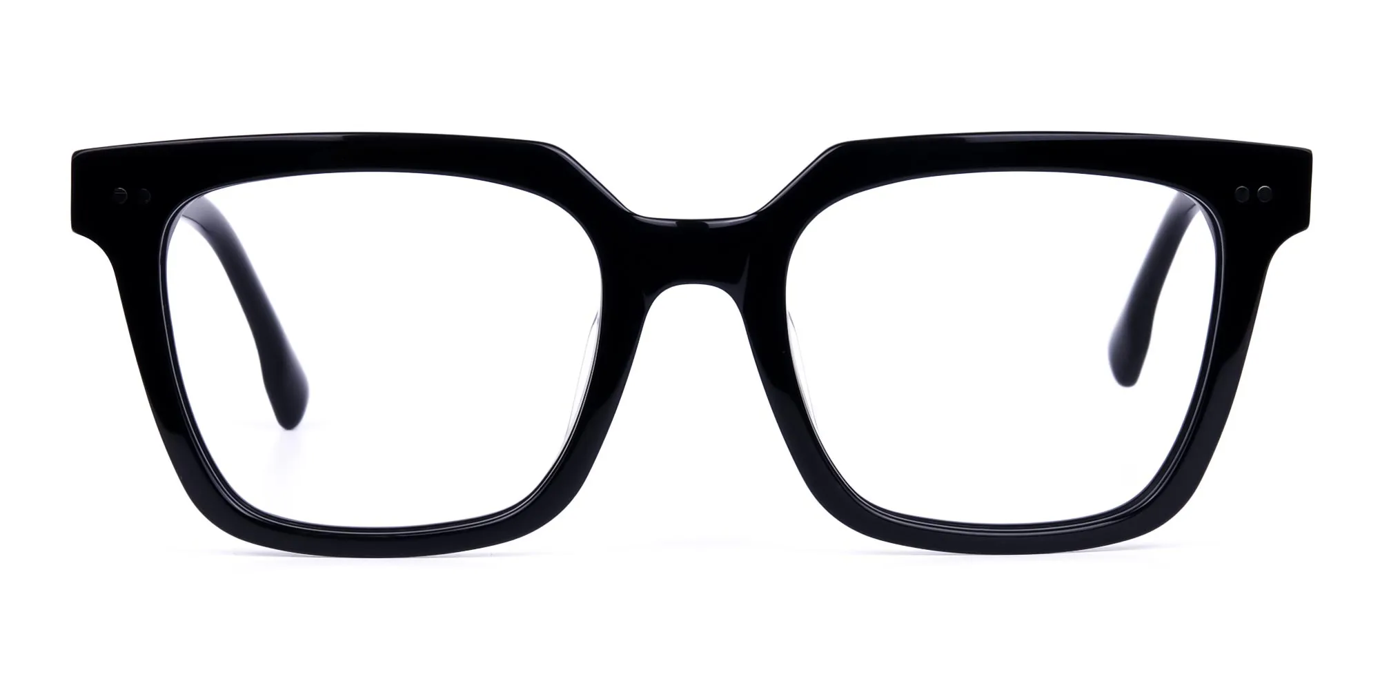 Full Rim Black Square Glasses-2