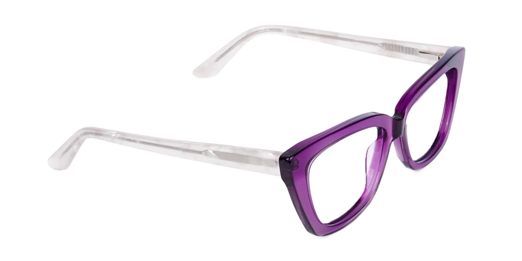 Wine Purple Cat Eye Glasses-7