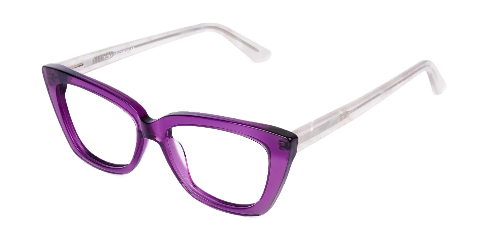 Wine Purple Cat Eye Glasses-7