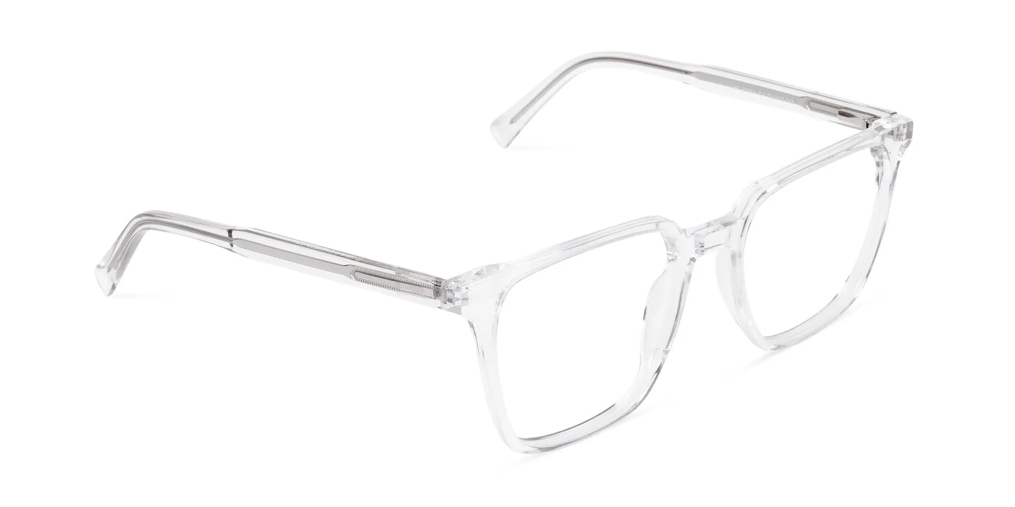 Crystal Clear Square Glasses-2