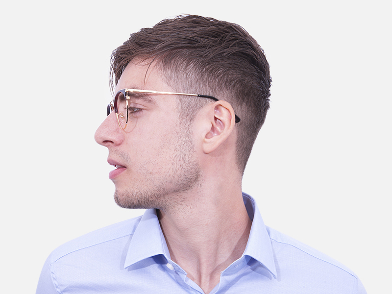 Unique Style Brown Glasses - 1