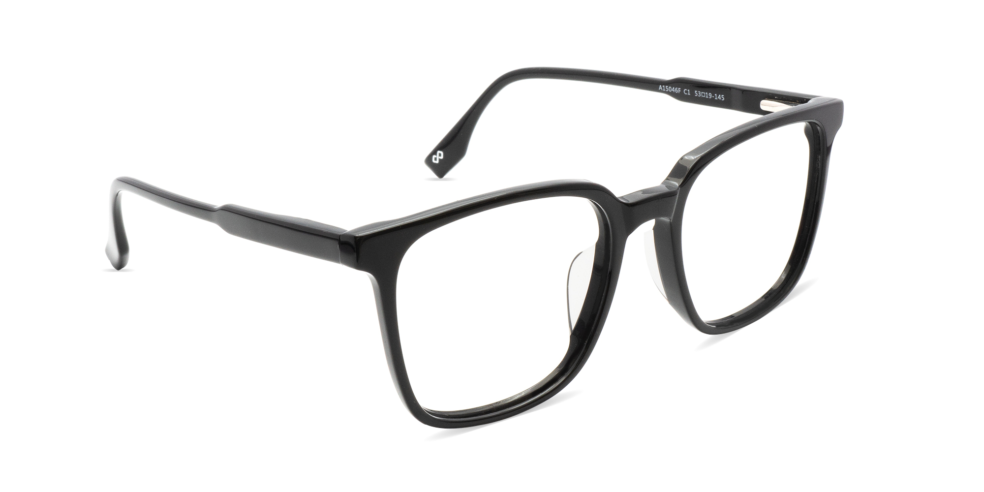 Black Square Full Rim Glasses-1