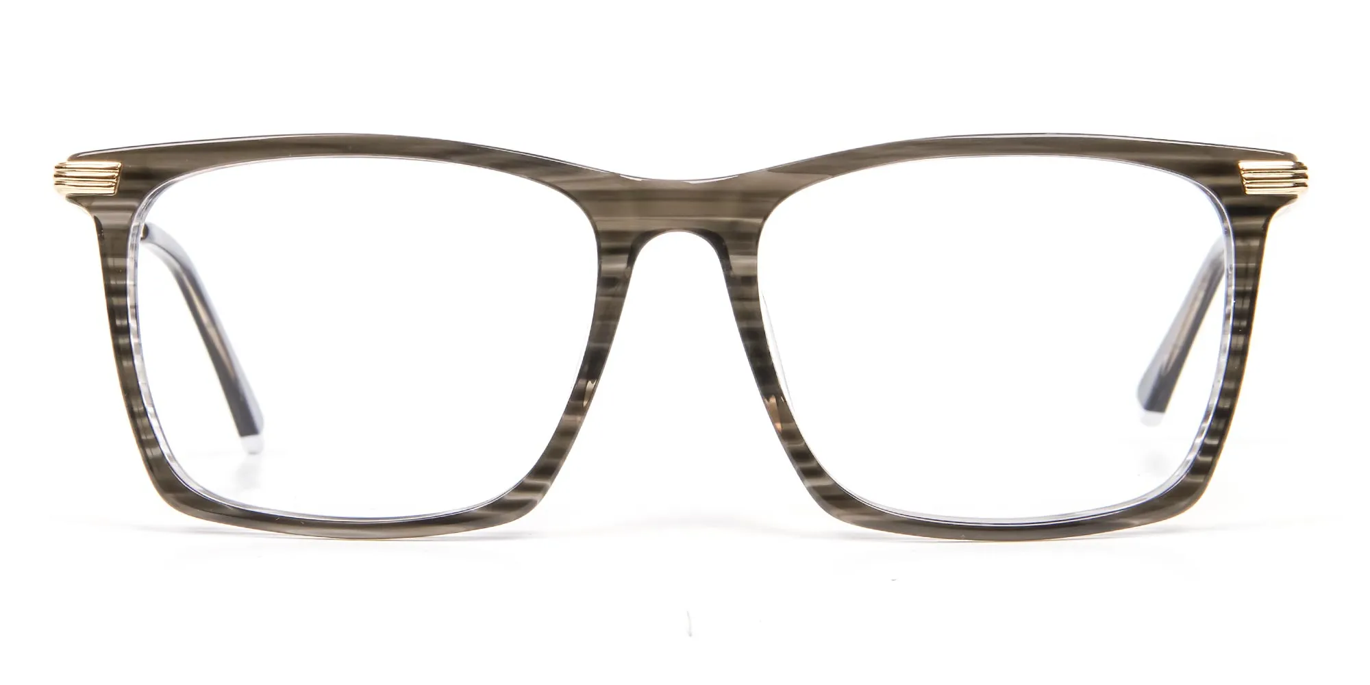 Black Wooden Textured Glasses- 2