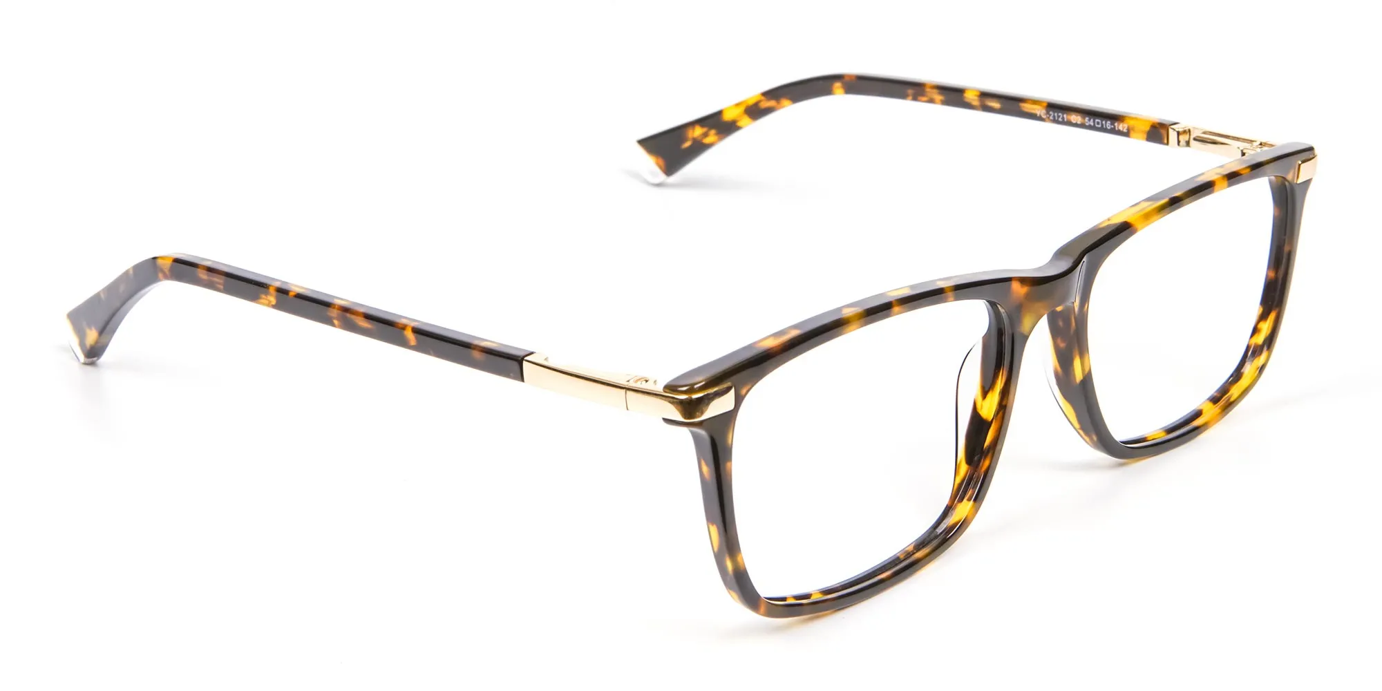 Tortoiseshell Glasses with Gold Hinge - 2