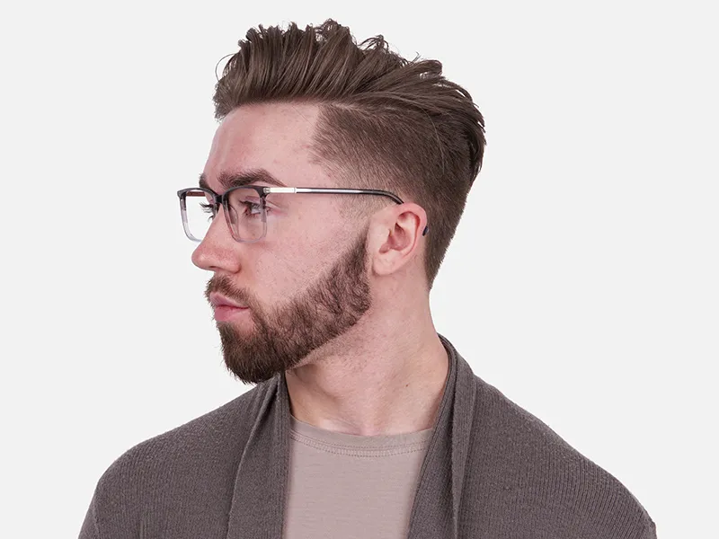 Latest Design Rectangular Frame in Two-Tone Grey - 2