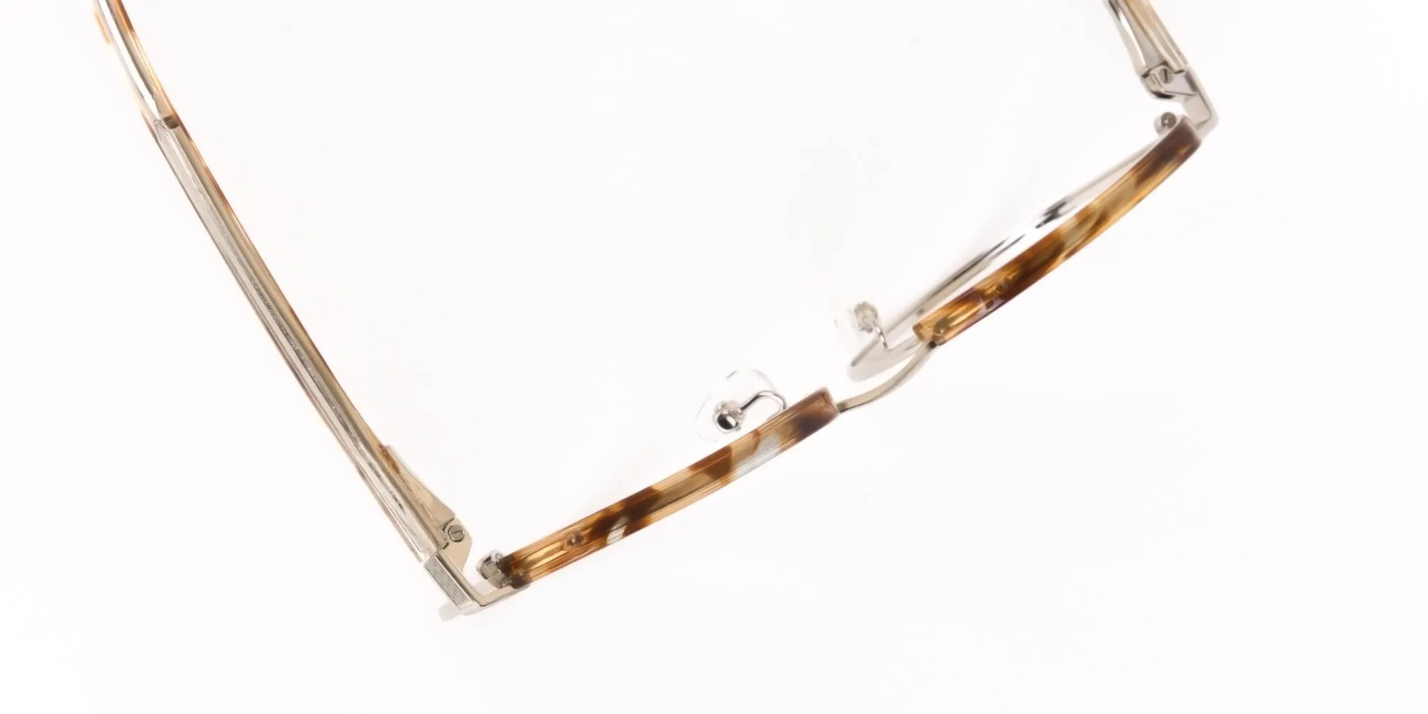 Brown, Honey Tortoise & Silver Browline Glasses-2