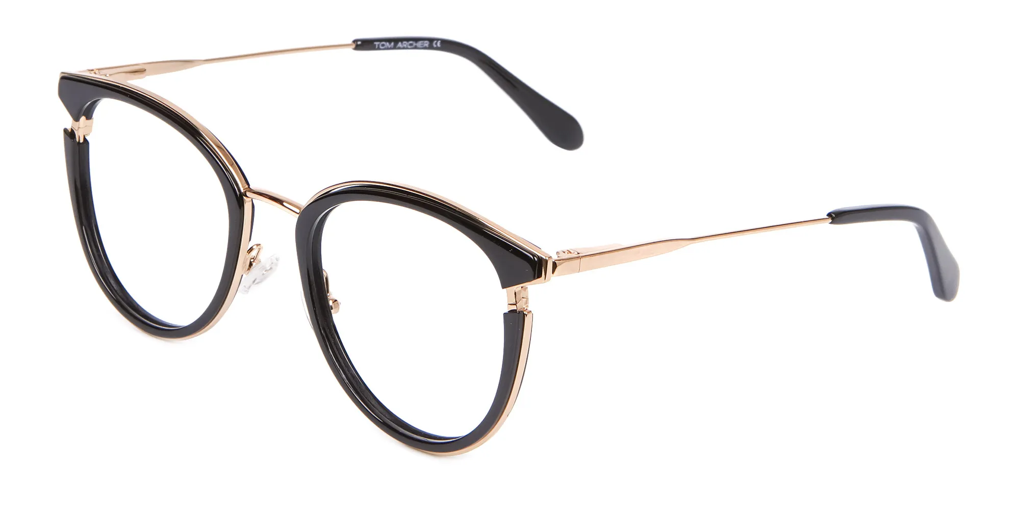 Black & Gold Round Frame Avant-Garde-2