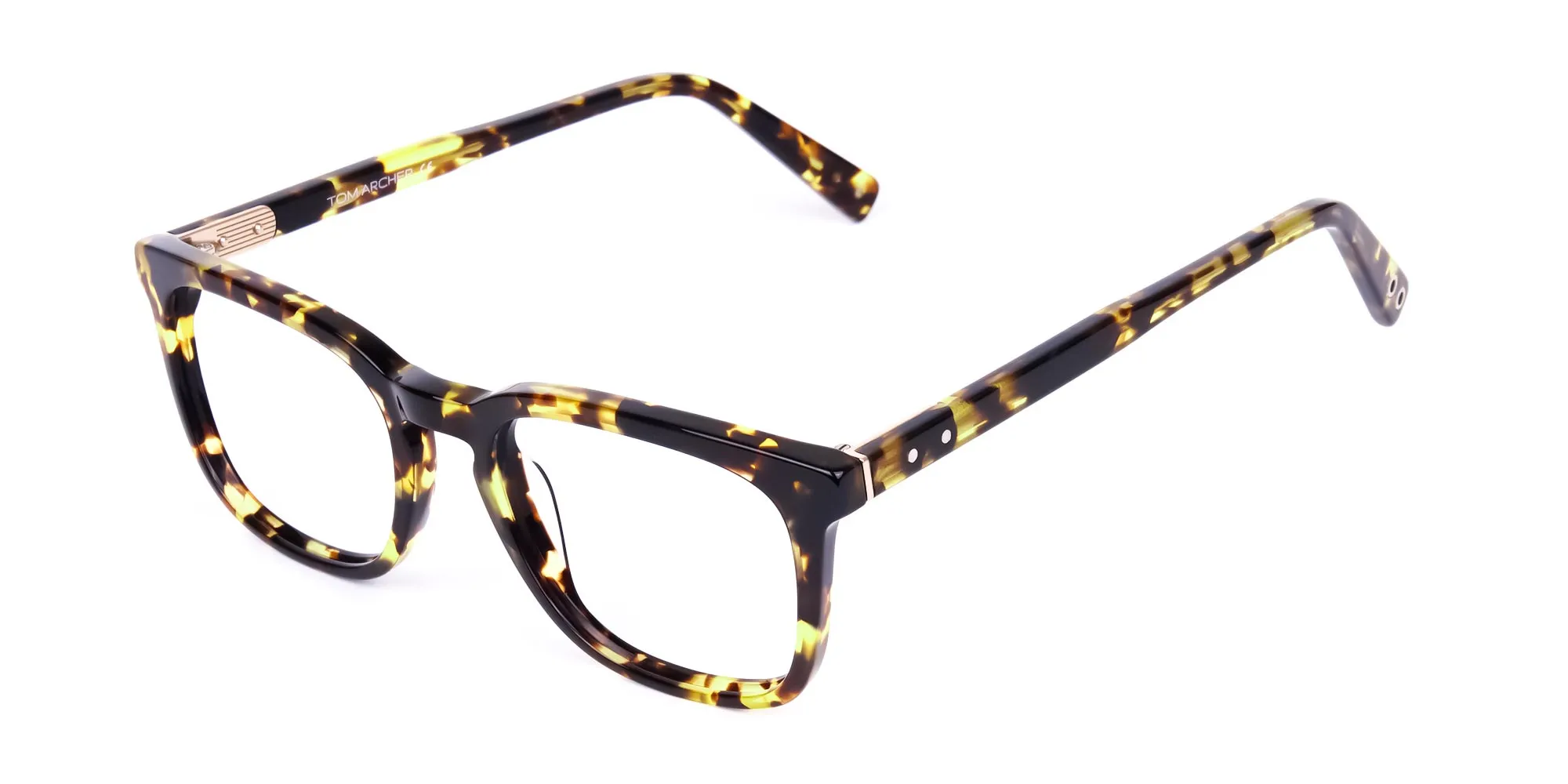 Tortoise Shell Brown Square Glasses-2