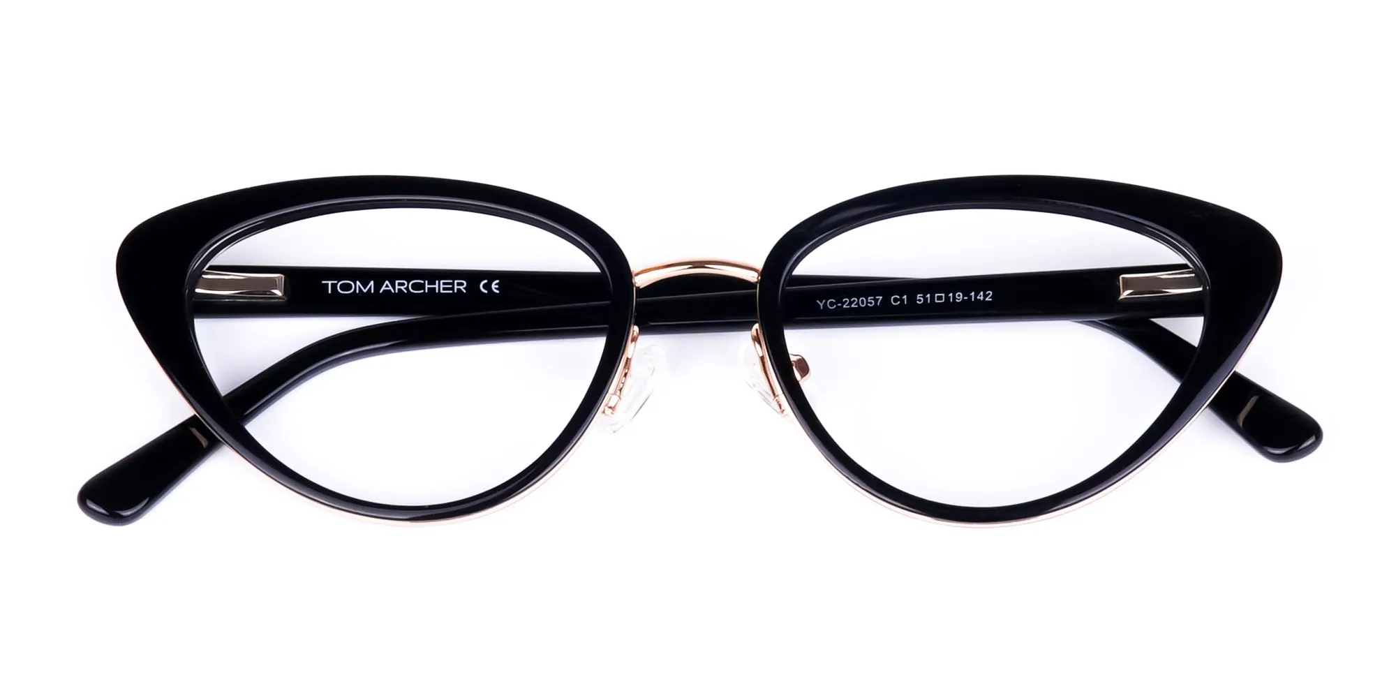 Black and Gold Cat-Eye-Glasses-1