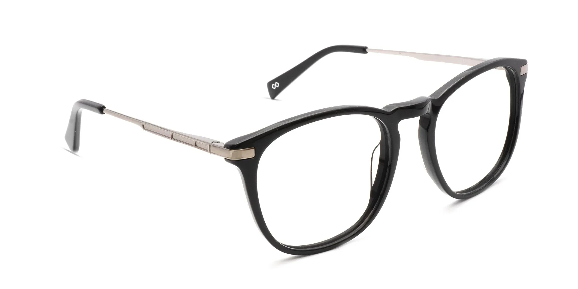 MEASHAM 1 - Black Square Keyhole Glasses | Specscart.®