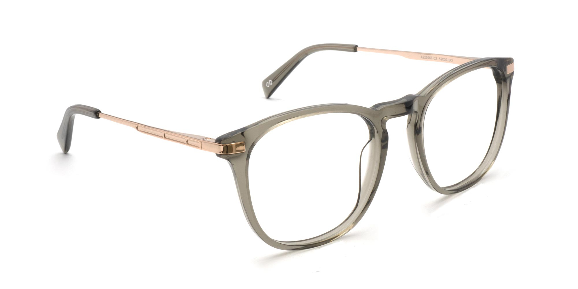 Crystal Grey Square Glasses For Men & Women-1