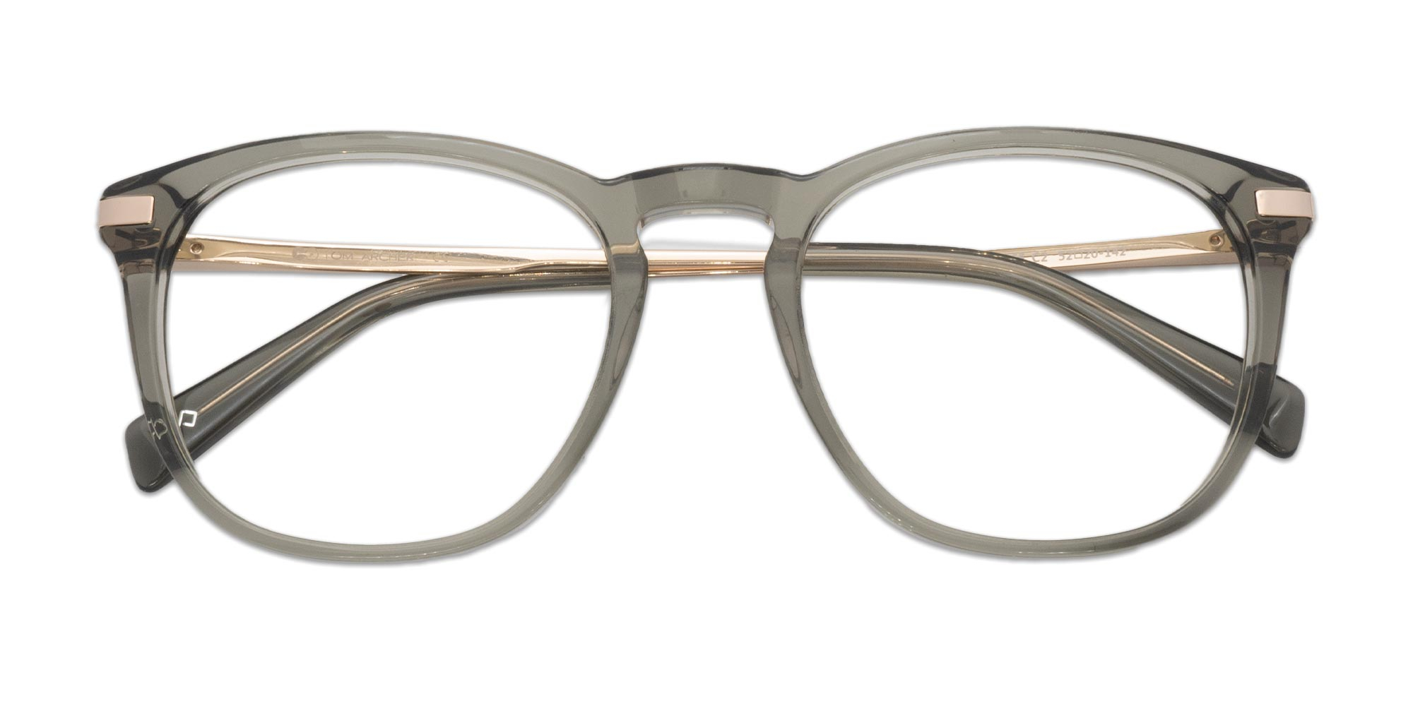 Crystal Grey Square Glasses For Men & Women-1