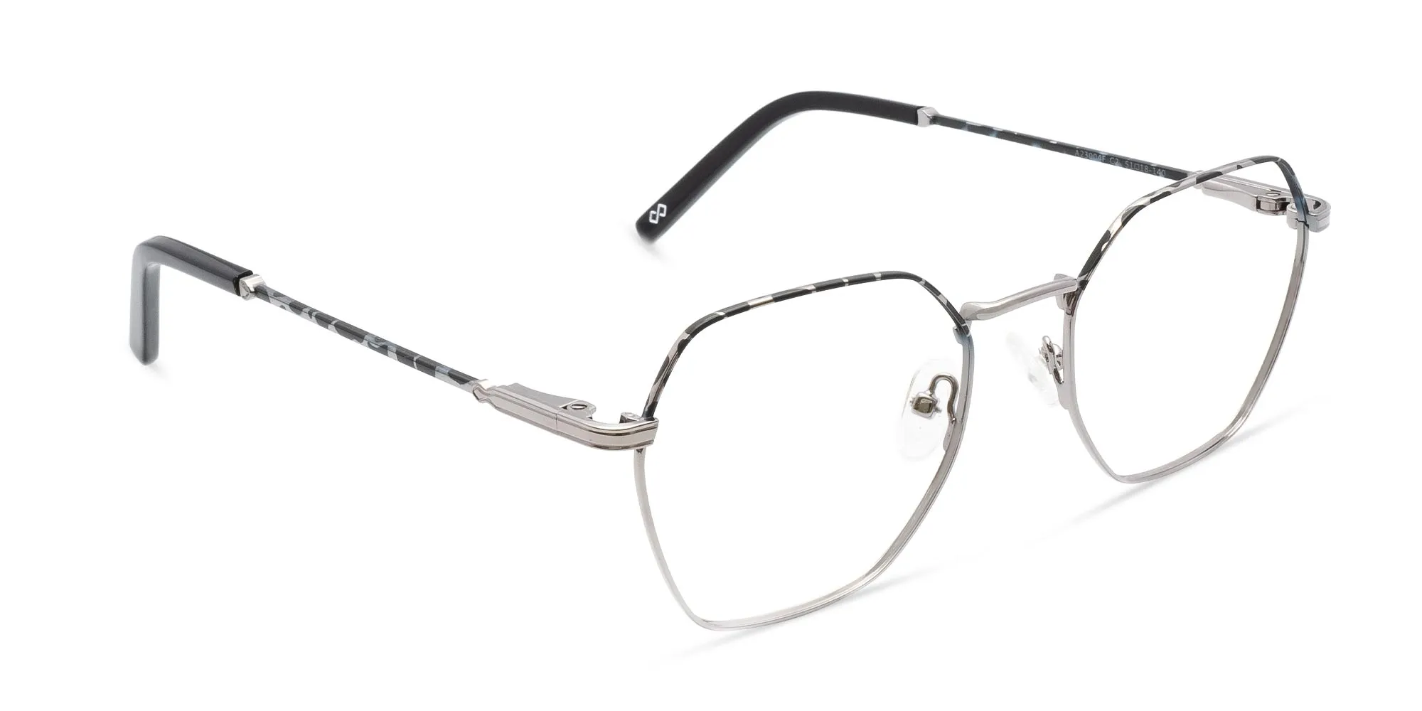 Silver Hexagonal Glasses-2