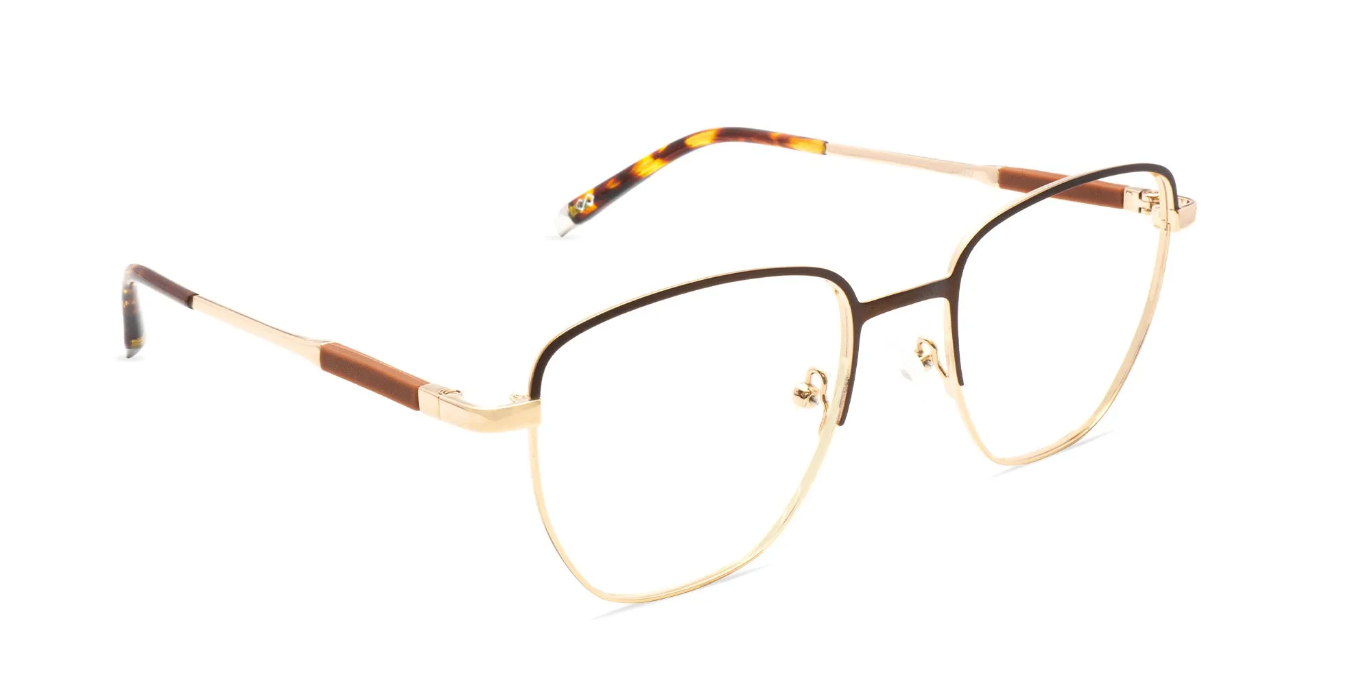 Gold Metal Frame Glasses-2