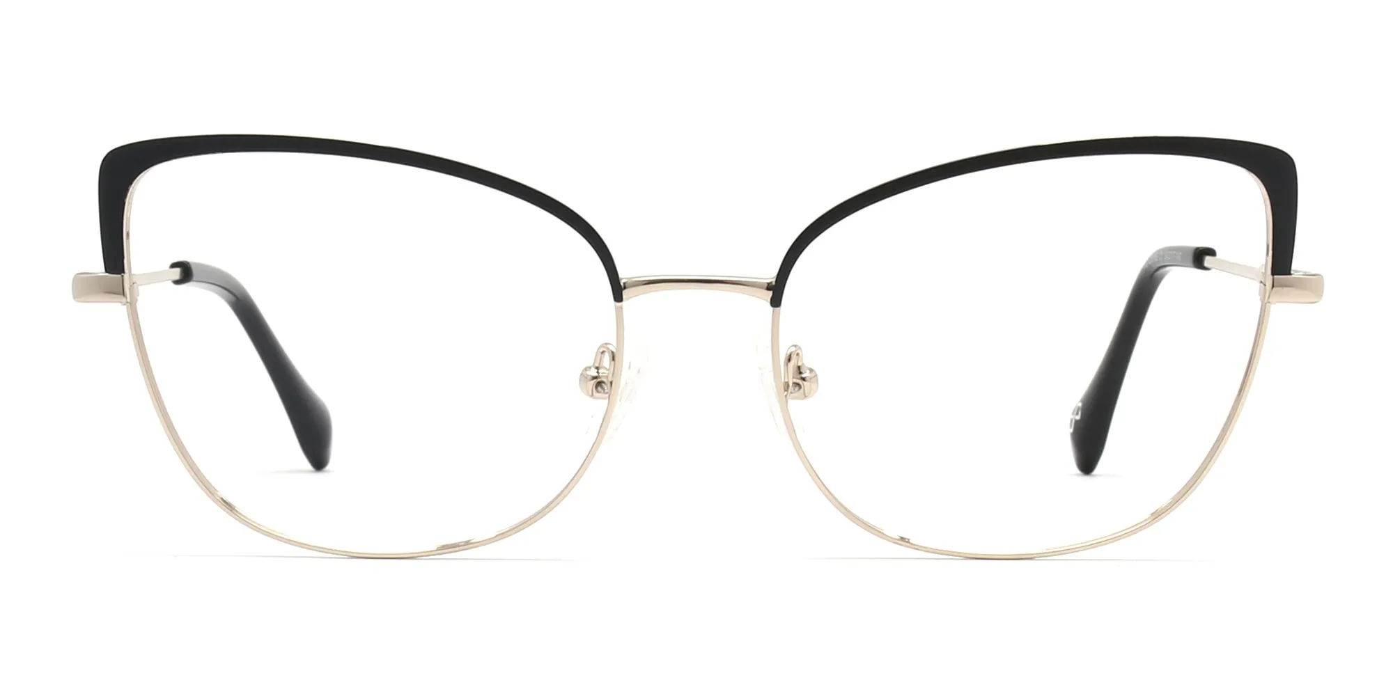cat eye glasses gold-2