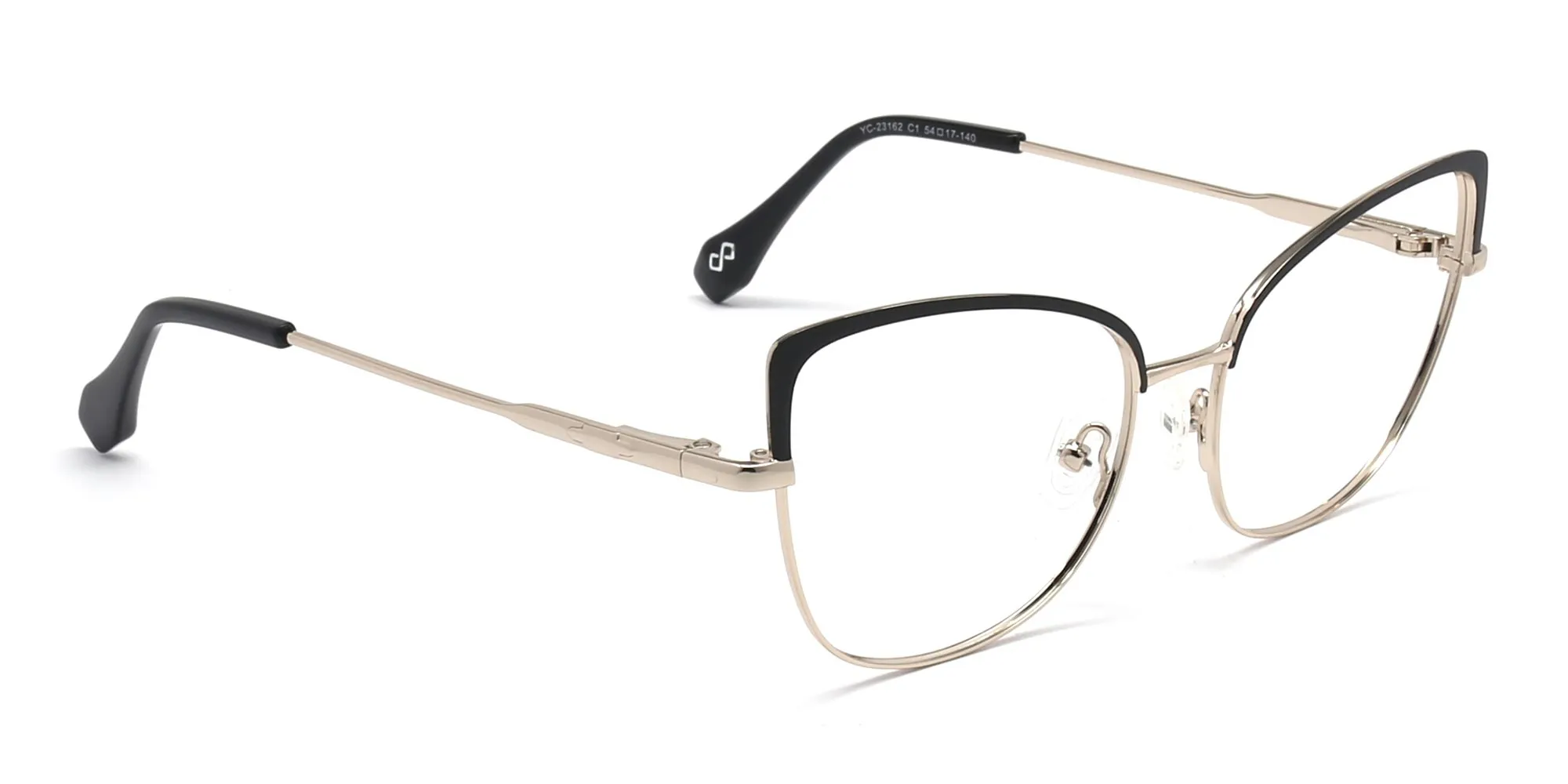 cat eye glasses gold-2