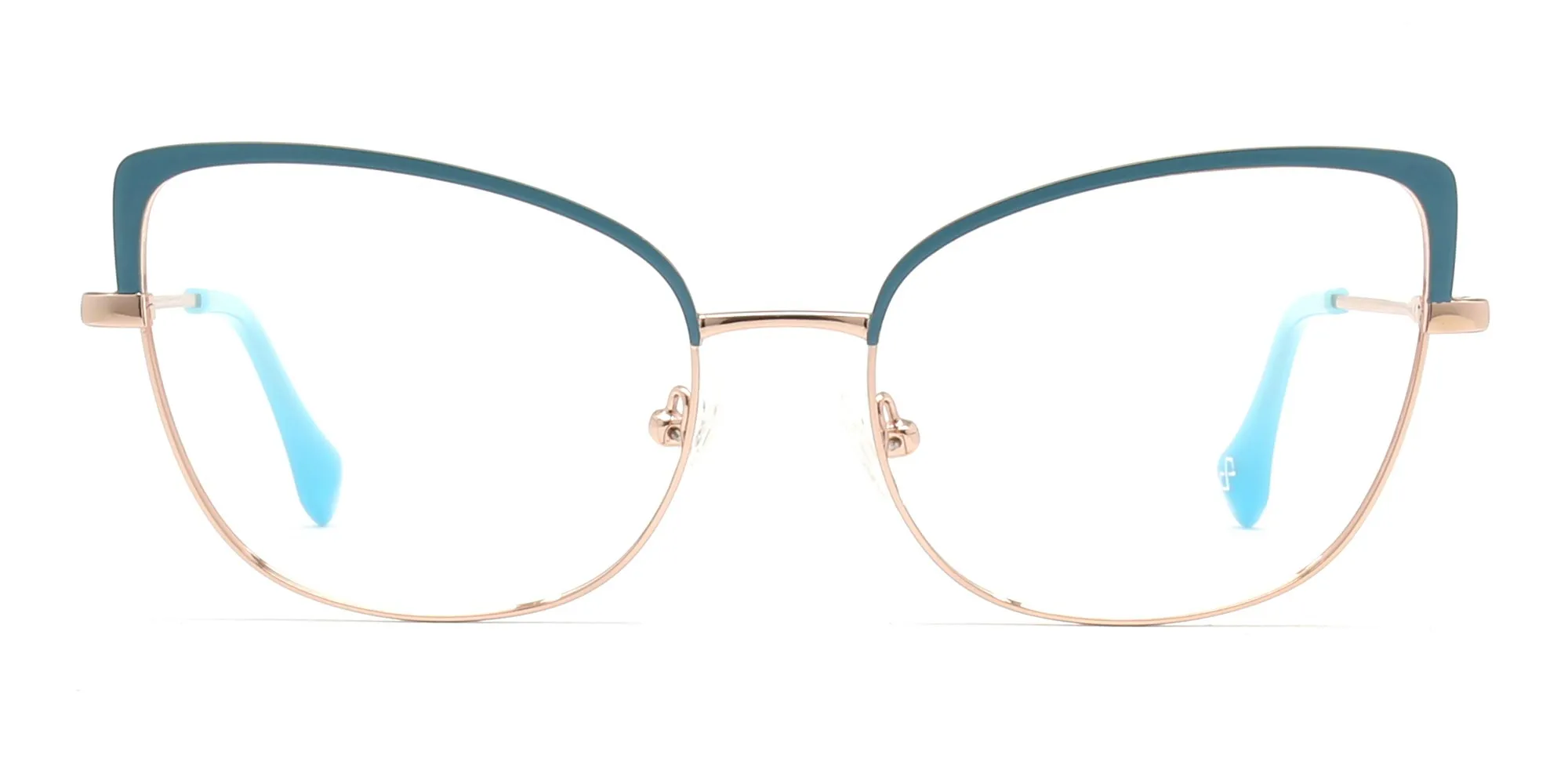 rose gold cat eye glasses-2
