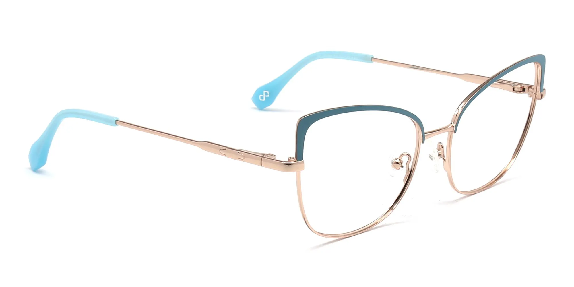 rose gold cat eye glasses-2