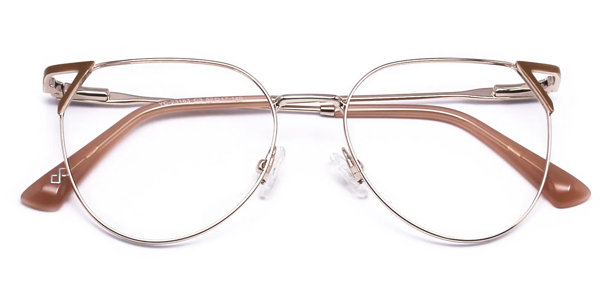 cat eye glasses metal frame0-2