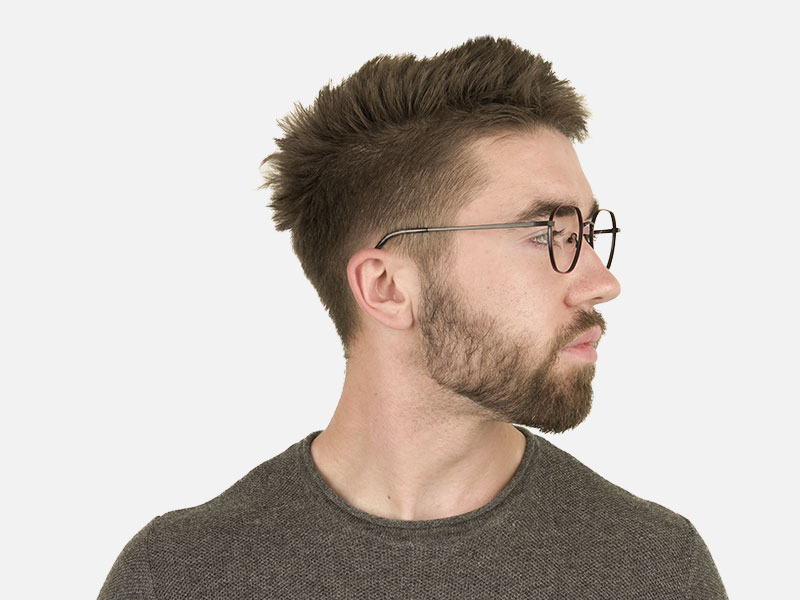 Black Red Geometric Glasses in Hexagon Shape - 1