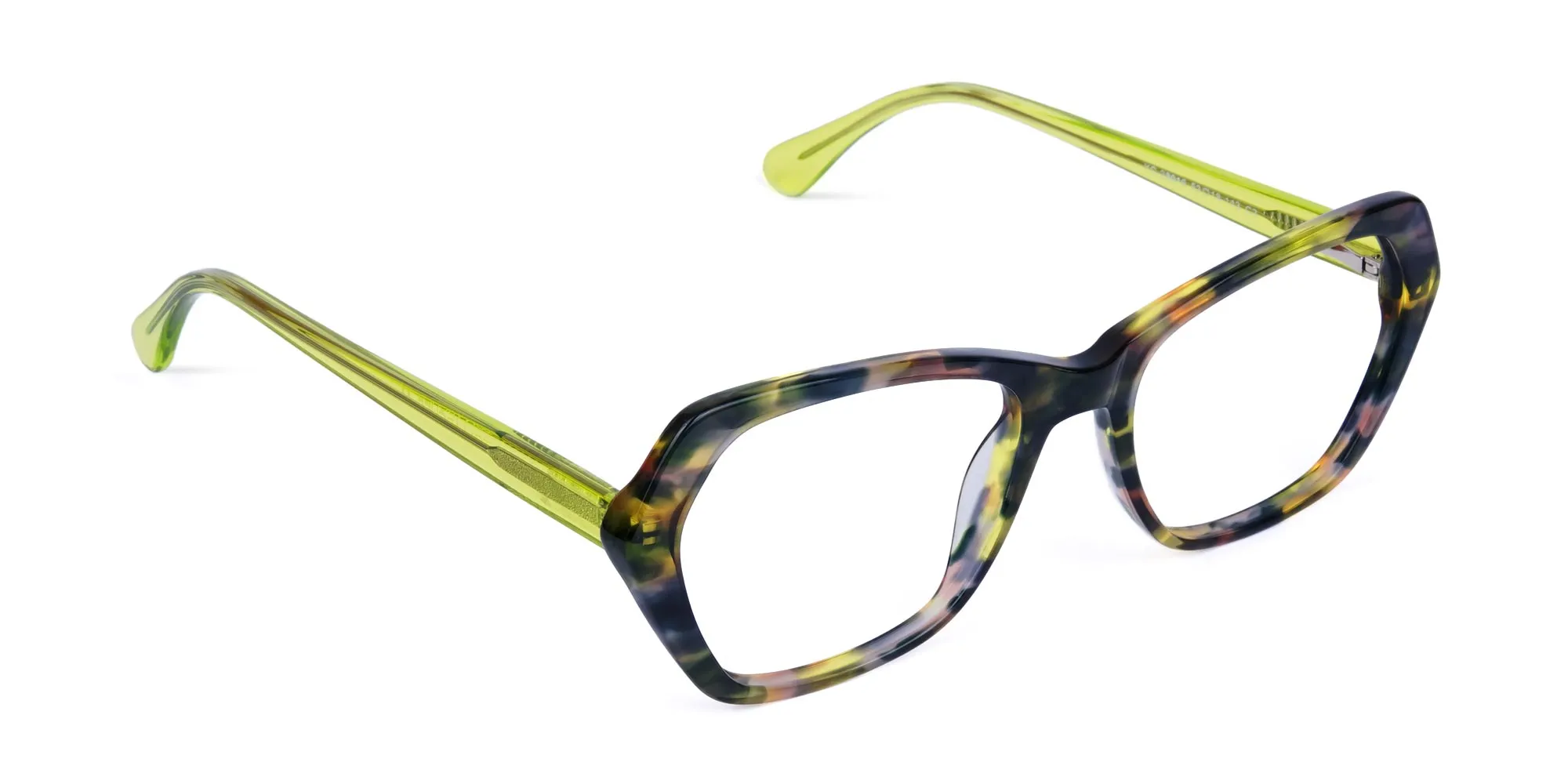 Green Tortoise Shell Cat Eye Glasses-2