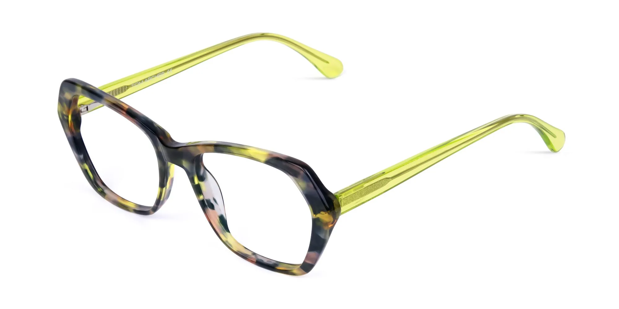 Green Tortoise Shell Cat Eye Glasses-2