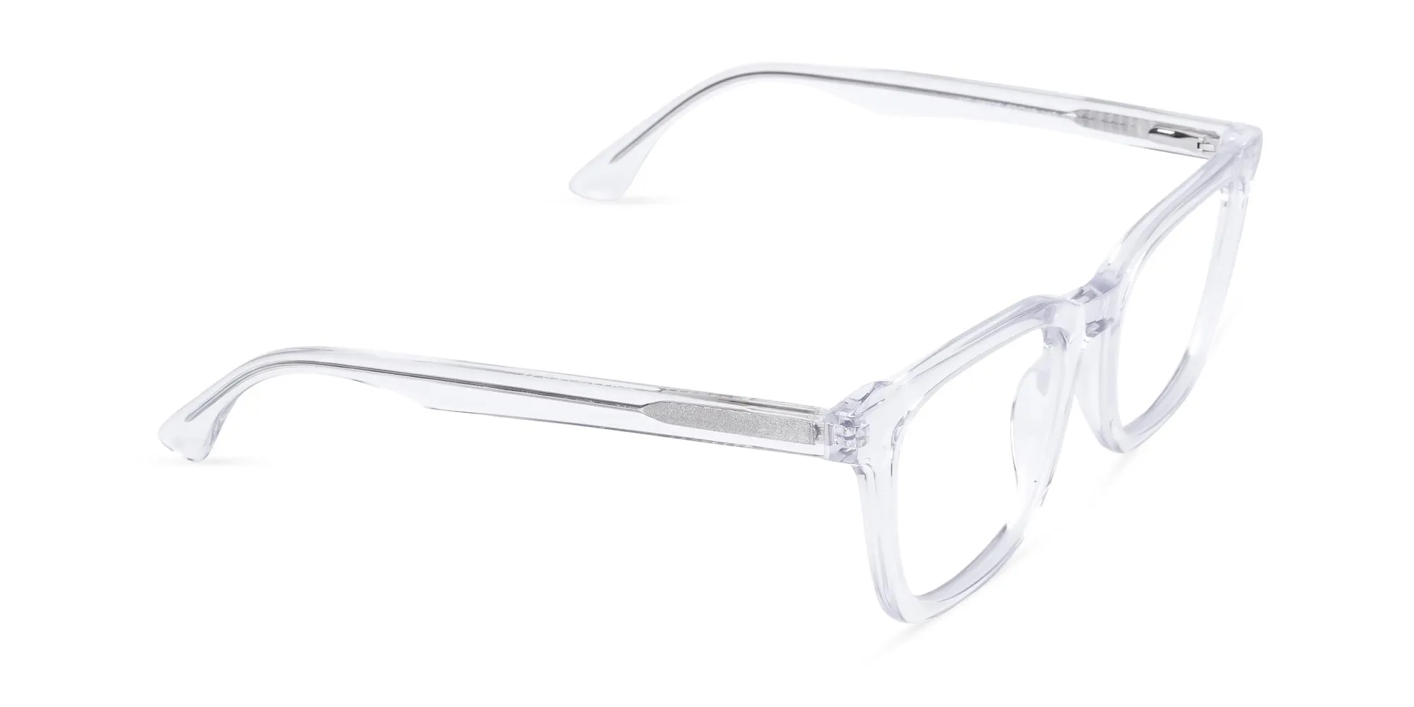 Crystal Clear Wayfarer Glasses-2