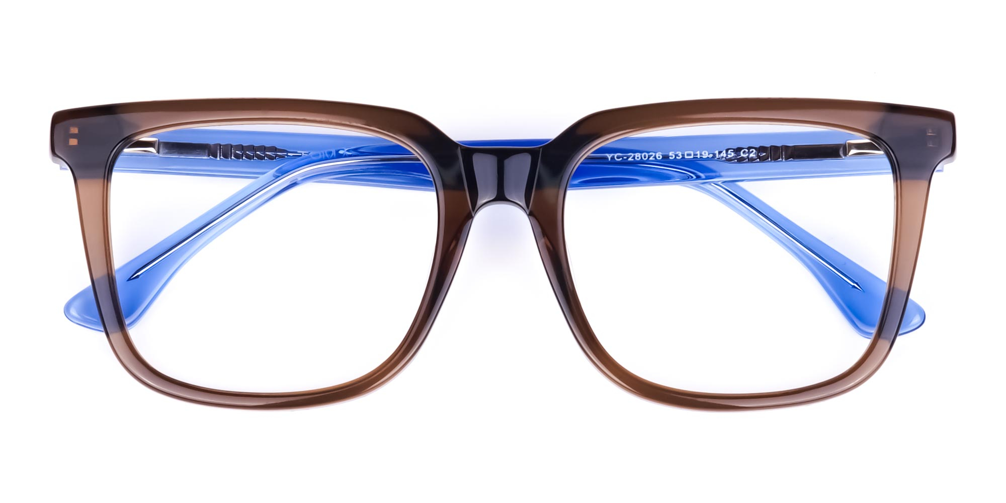 Crystal Brown Wayfarer Glasses-1
