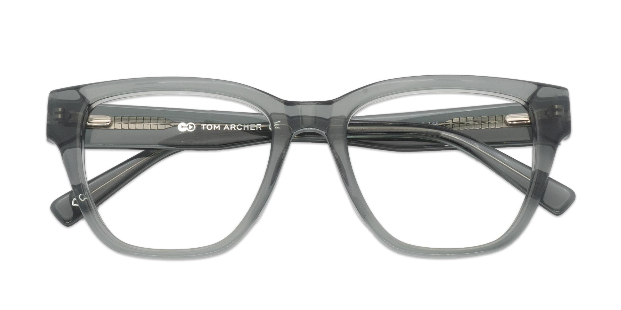 Crystal Grey Square Glasses-1