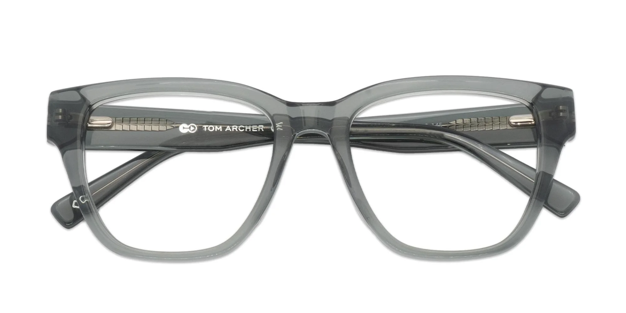 Crystal Grey Square Glasses-2