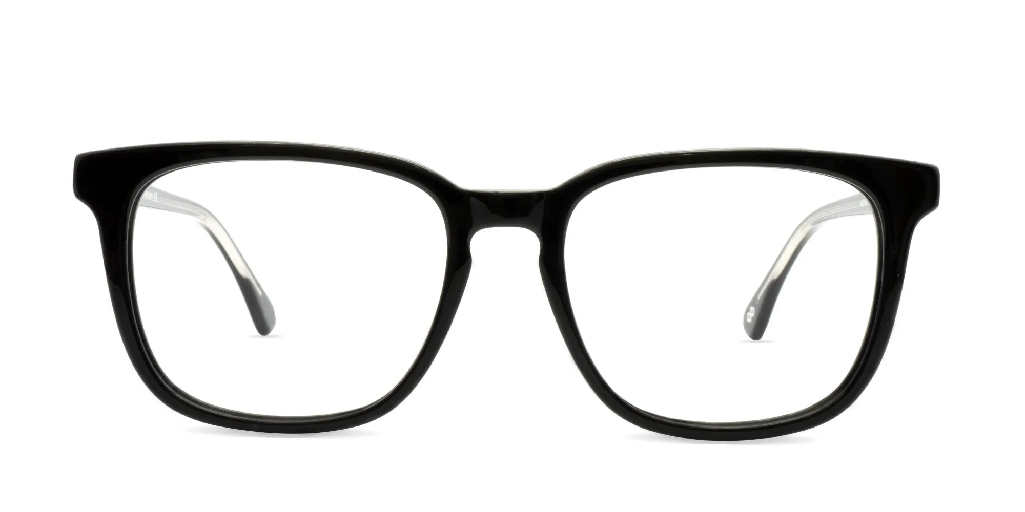 Black Square Frame Glasses-2