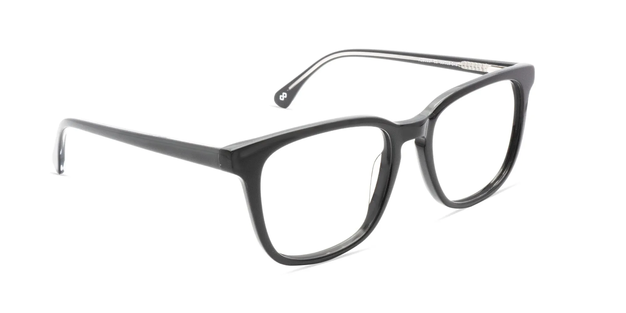 Black Square Frame Glasses-2