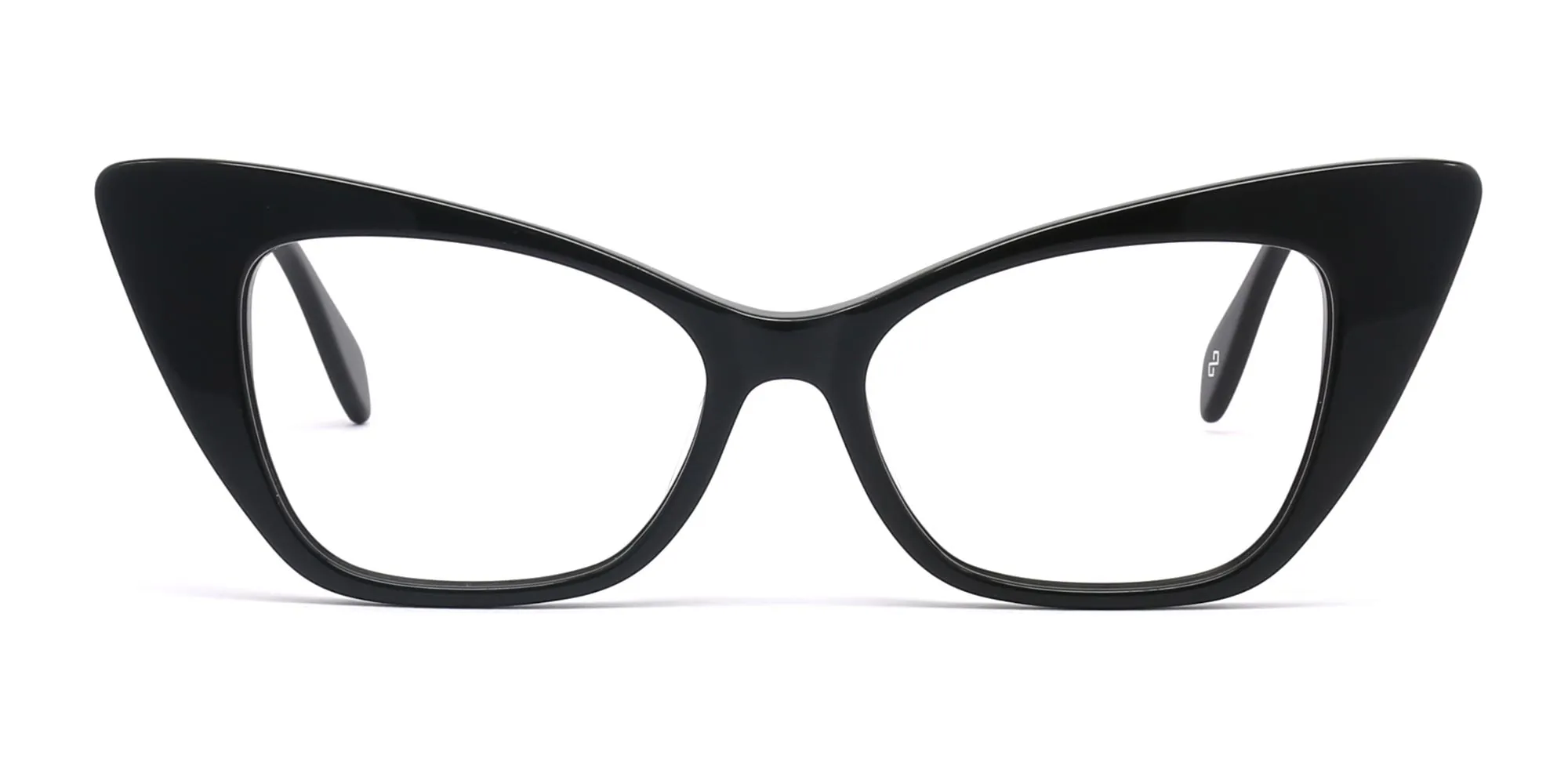 women`s black cat eye glasses-2