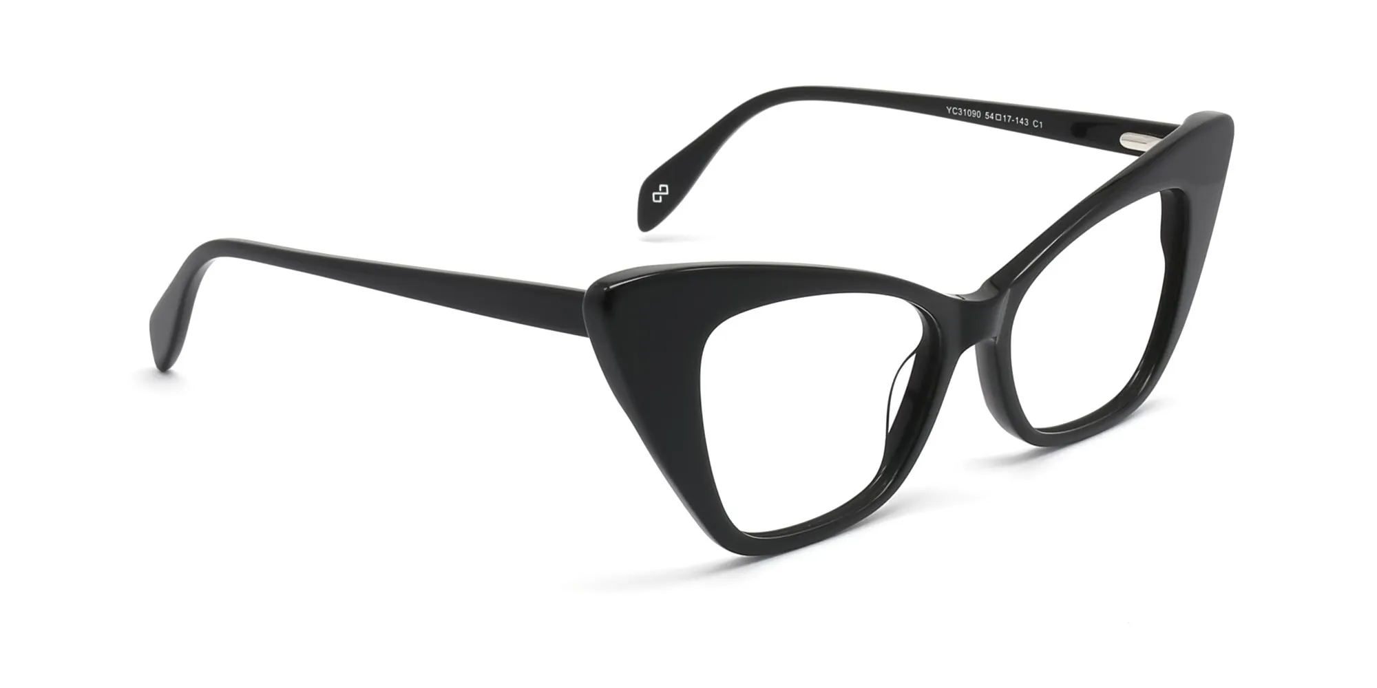women's black cat eye glasses-2