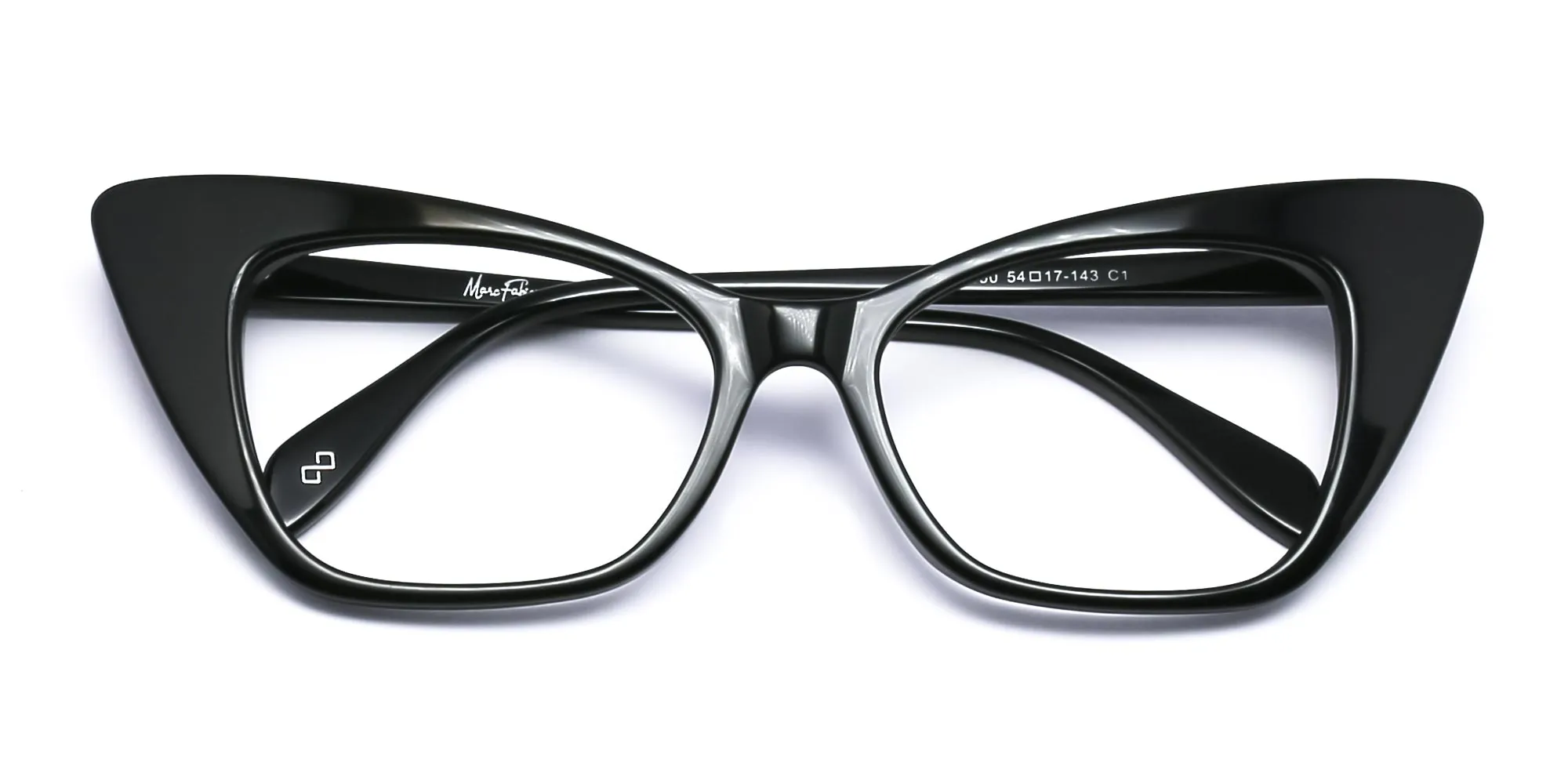women's black cat eye glasses-2