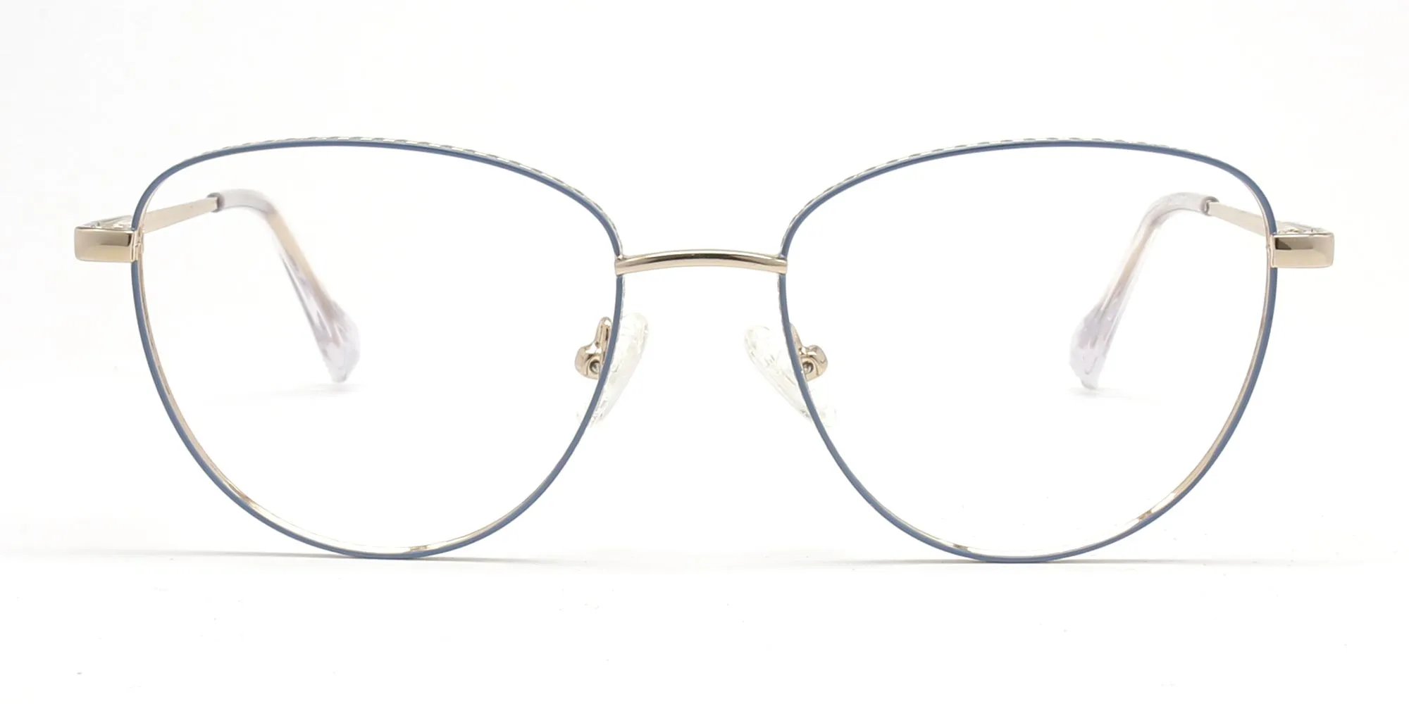 Golden Frame Cat Eye glasses-2