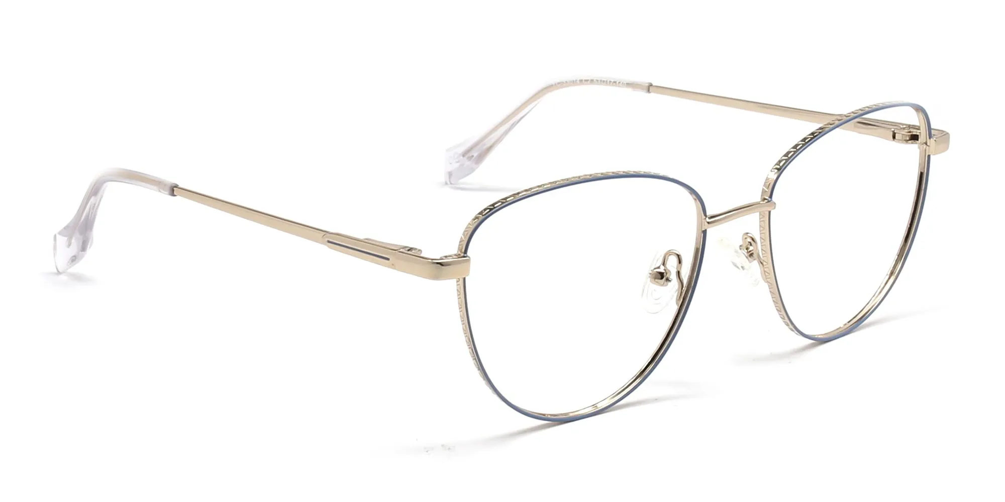 Golden Frame Cat Eye glasses-2