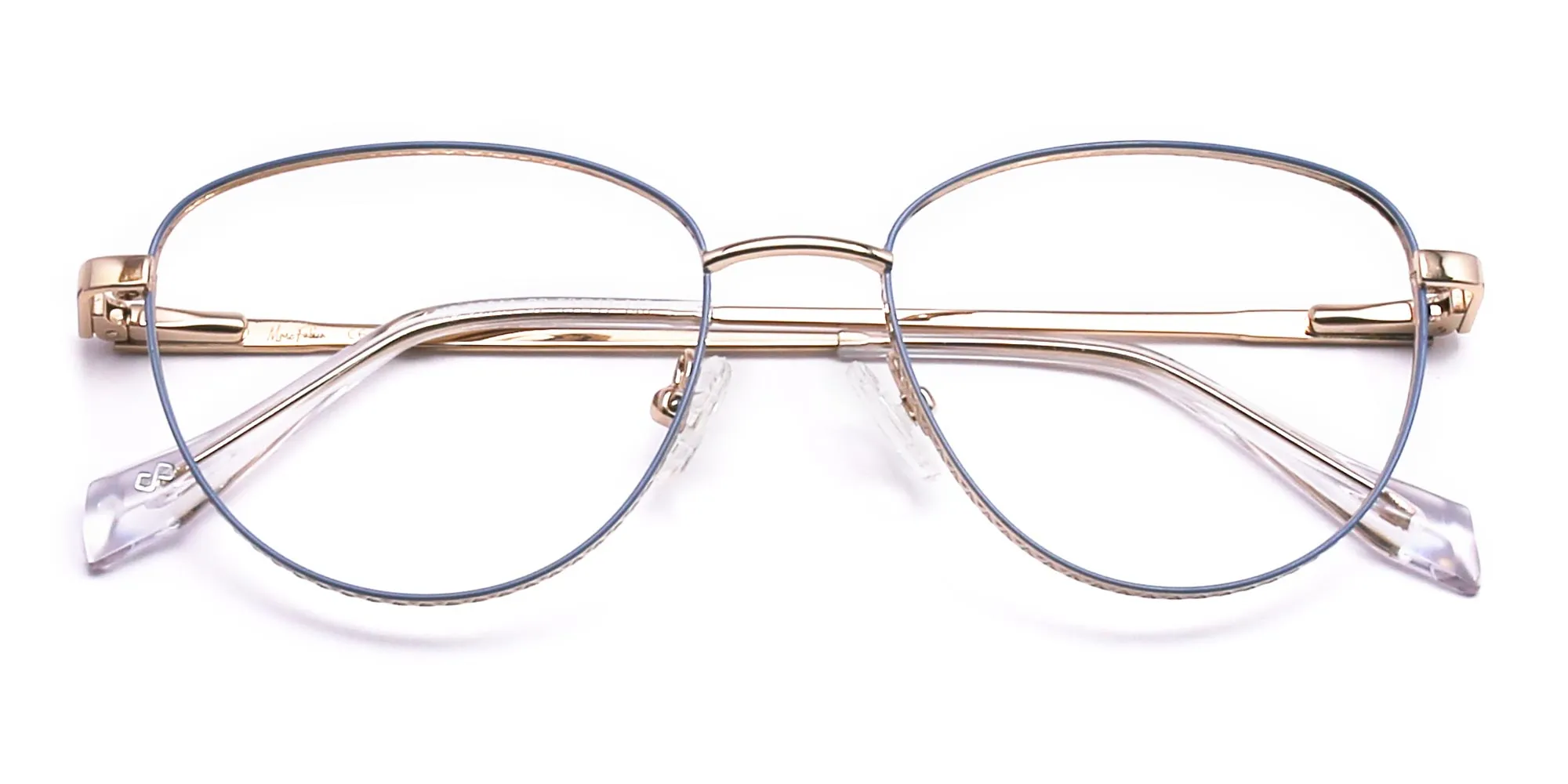 Golden Frame Cat Eye glasses-2