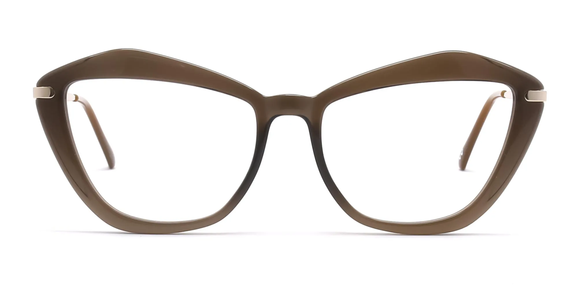 Brown Cat Eye Glasses-2