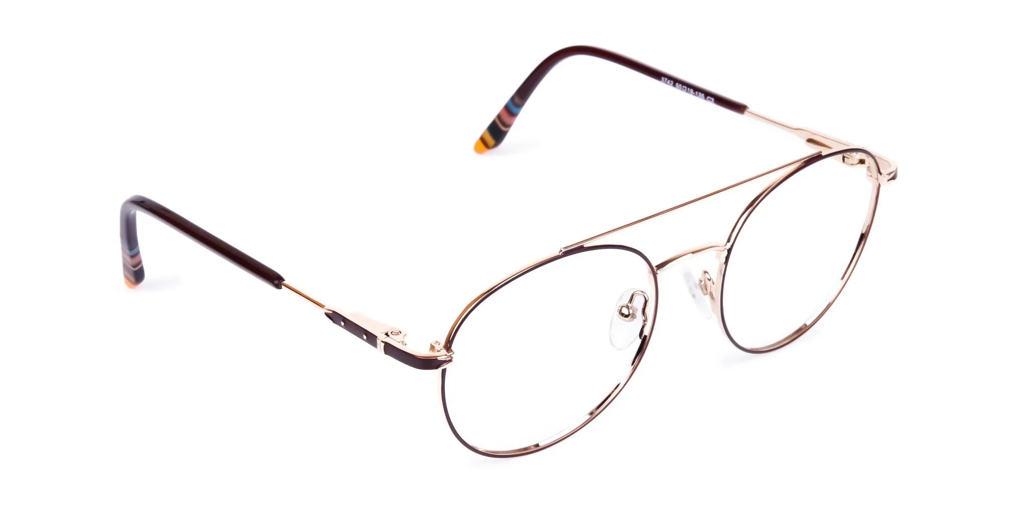 Double Bridge Round Eyeglasses-2