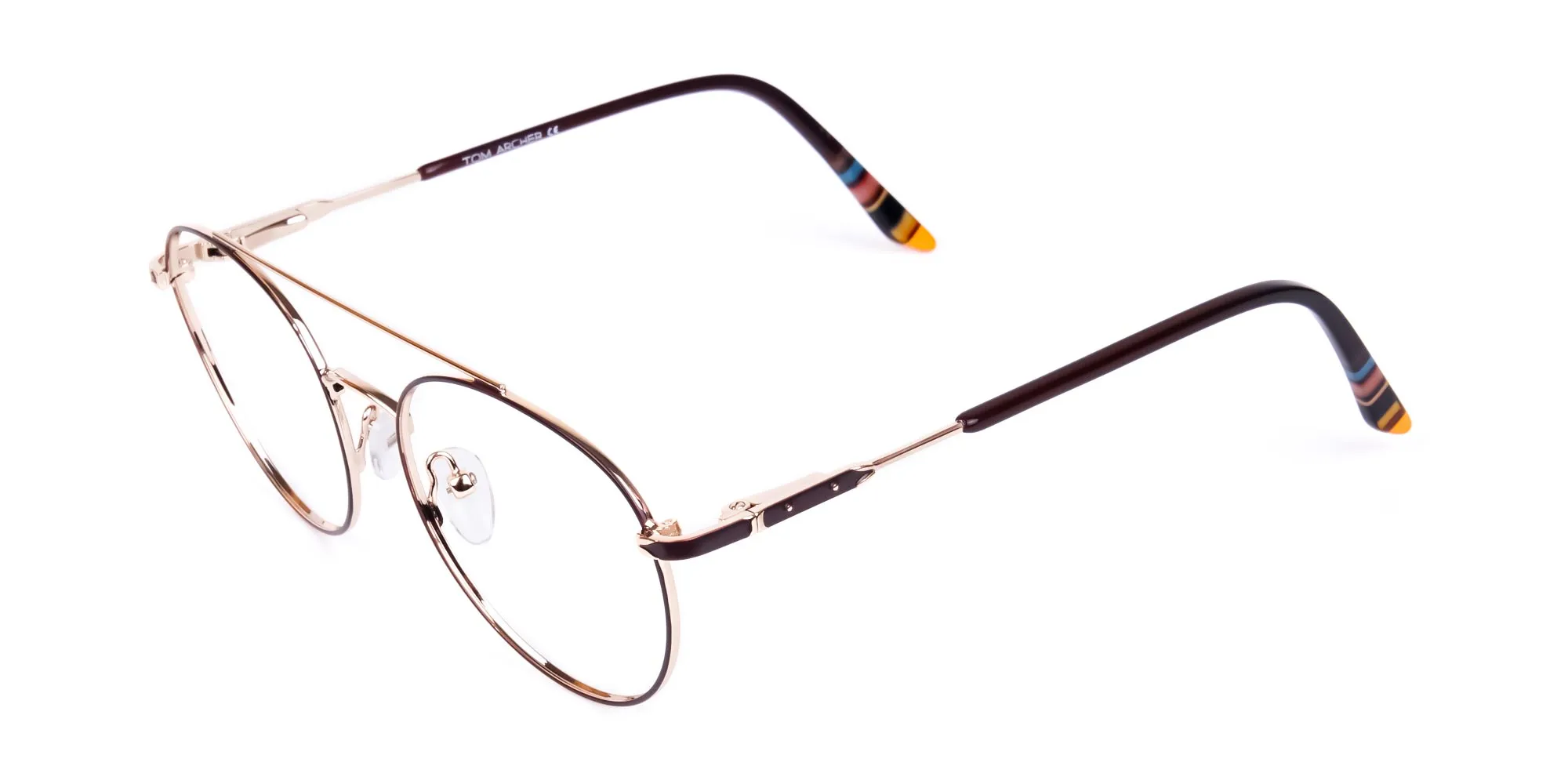 Double Bridge Round Eyeglasses-2