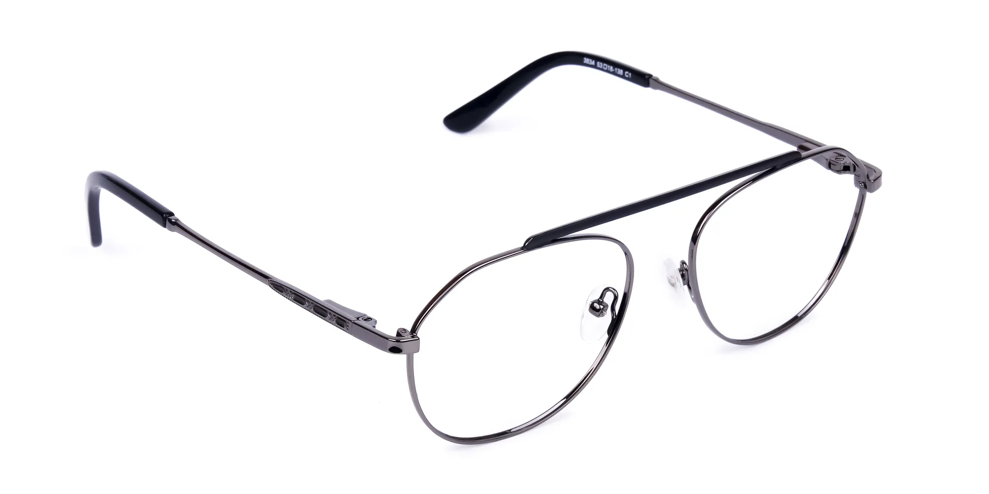 Classic Black Gunmetal Pilot Glasses-2