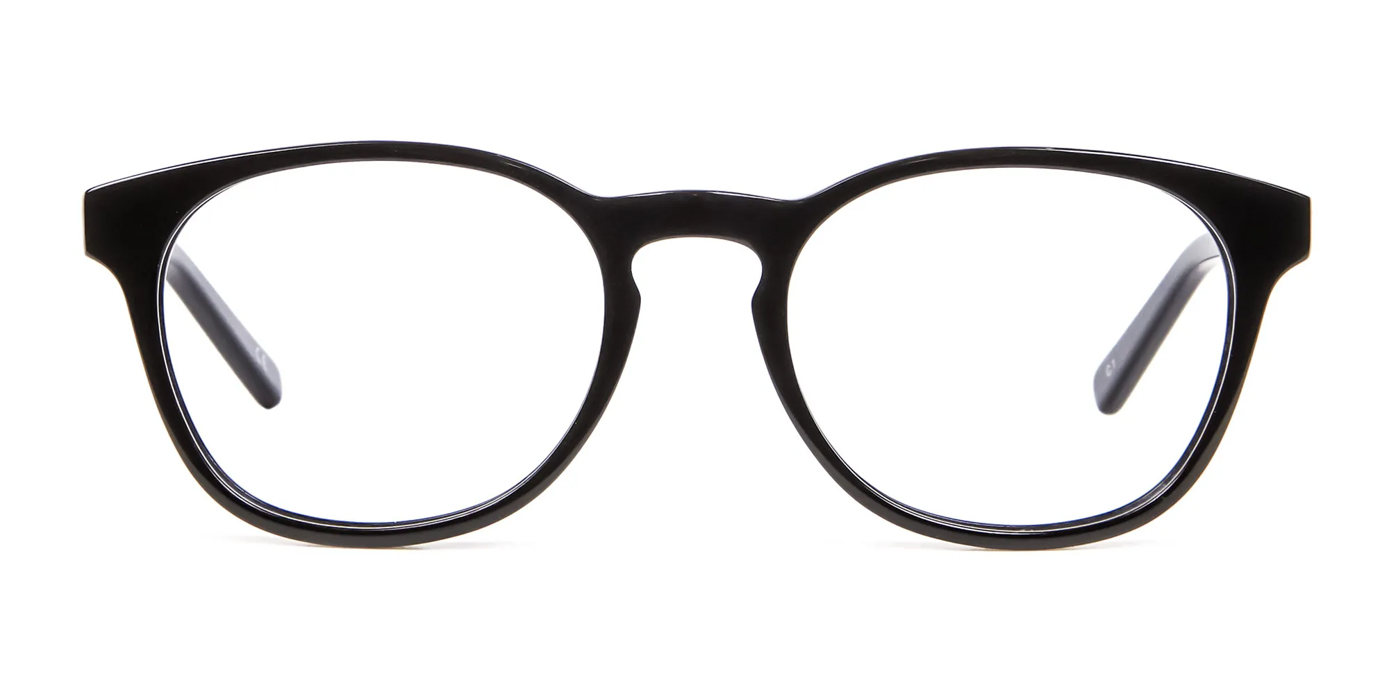 Round Shape Glasses in Black- 2